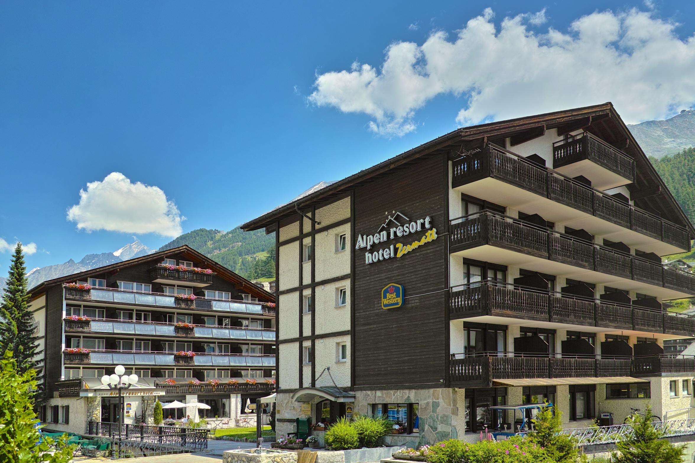 Alpen Resort Hotel Zermatt Exterior foto